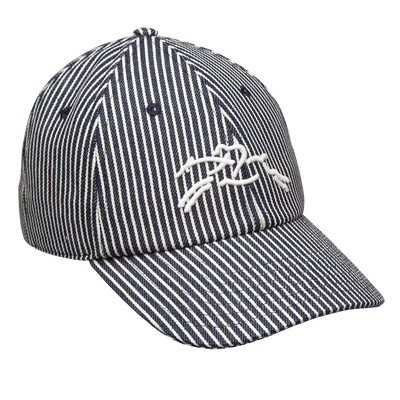 Cap , Navy - Jacquard stripes