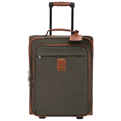 Boxford S Suitcase Brown - Canvas | Longchamp EN