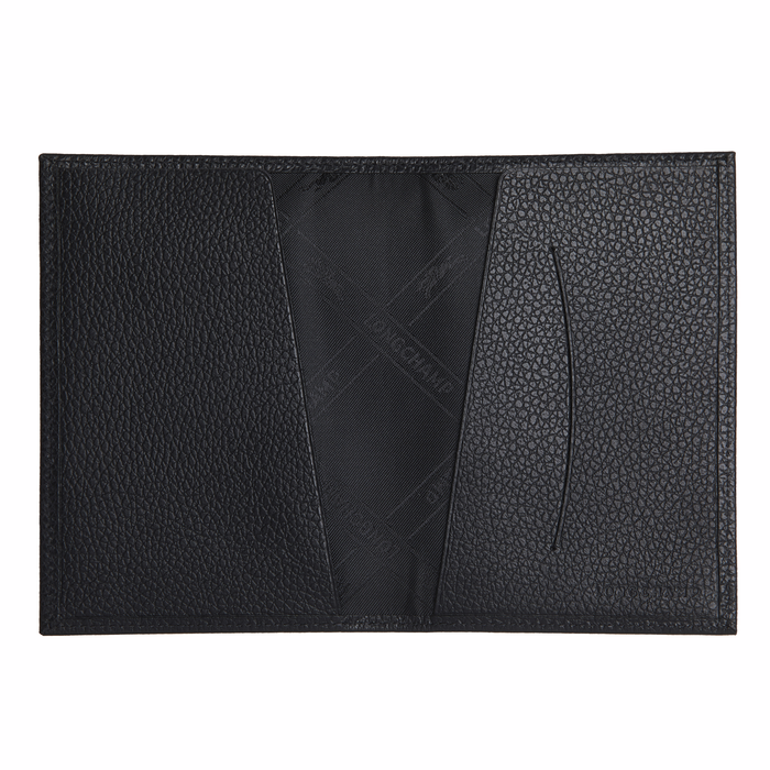 Passport cover Le Foulonné Black (L3416021US001) Longchamp US
