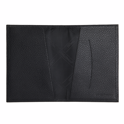 Le Foulonné Passport cover , Black - Leather - View 2 of 2