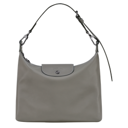 Le Pliage Xtra Schoudertas M , Grijs - Leder