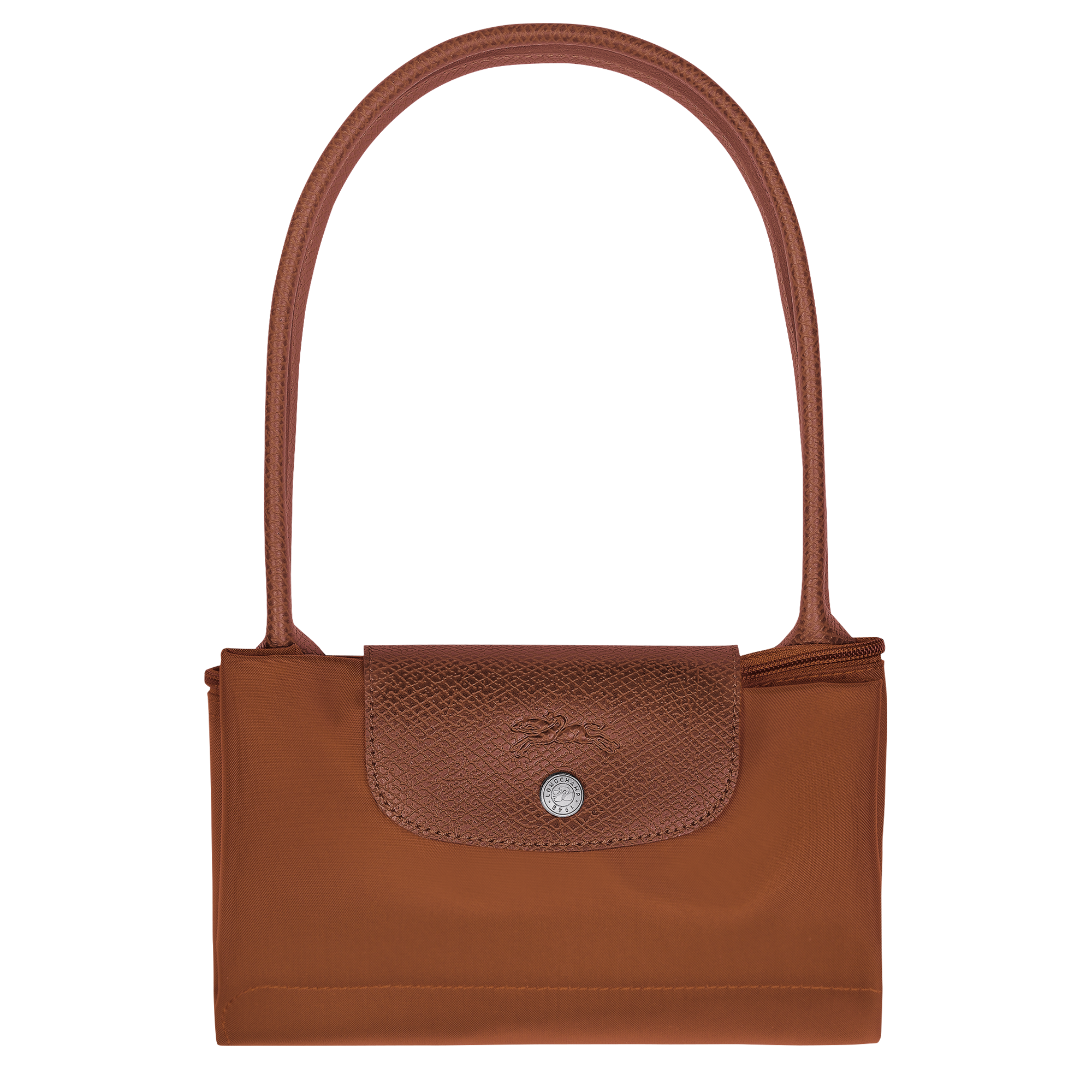 Le Pliage Green 肩揹袋 M, 白蘭地酒色