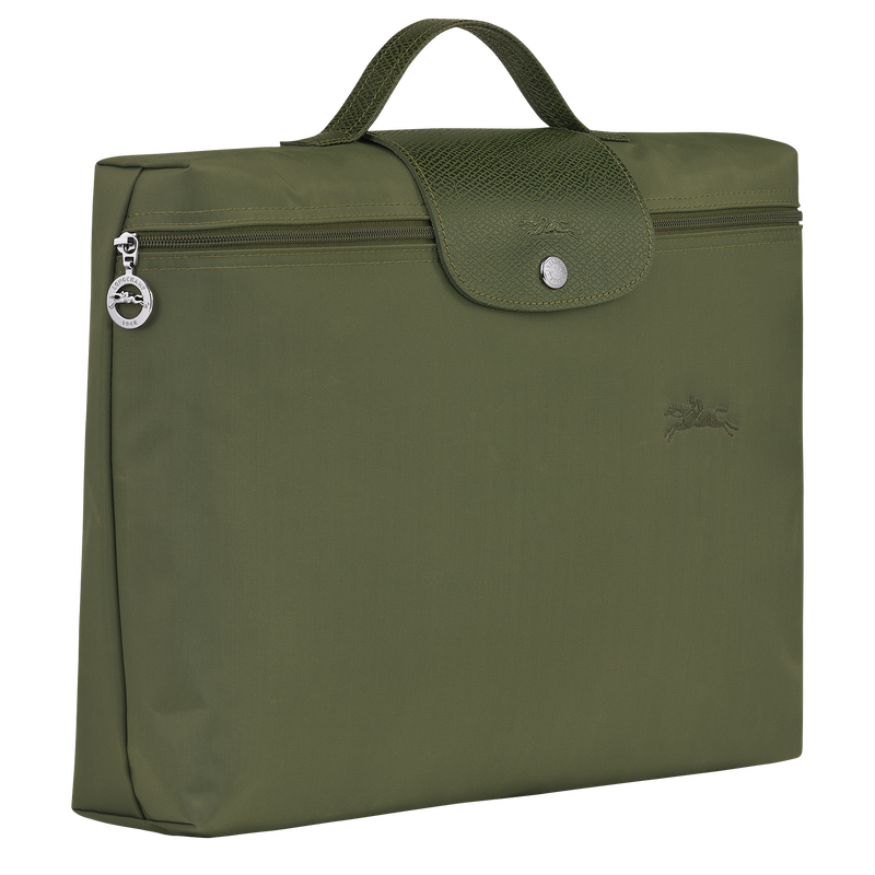 Le Pliage Green S Briefcase , Forest - Recycled canvas  - View 3 of 6