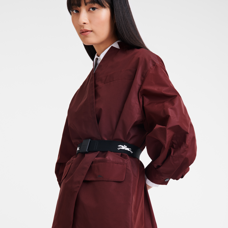 Kimono jacket , Burgundy - Technical taffeta  - View 4 of  4