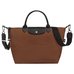 Le Pliage Energy L Handbag , Chocolate - Recycled canvas