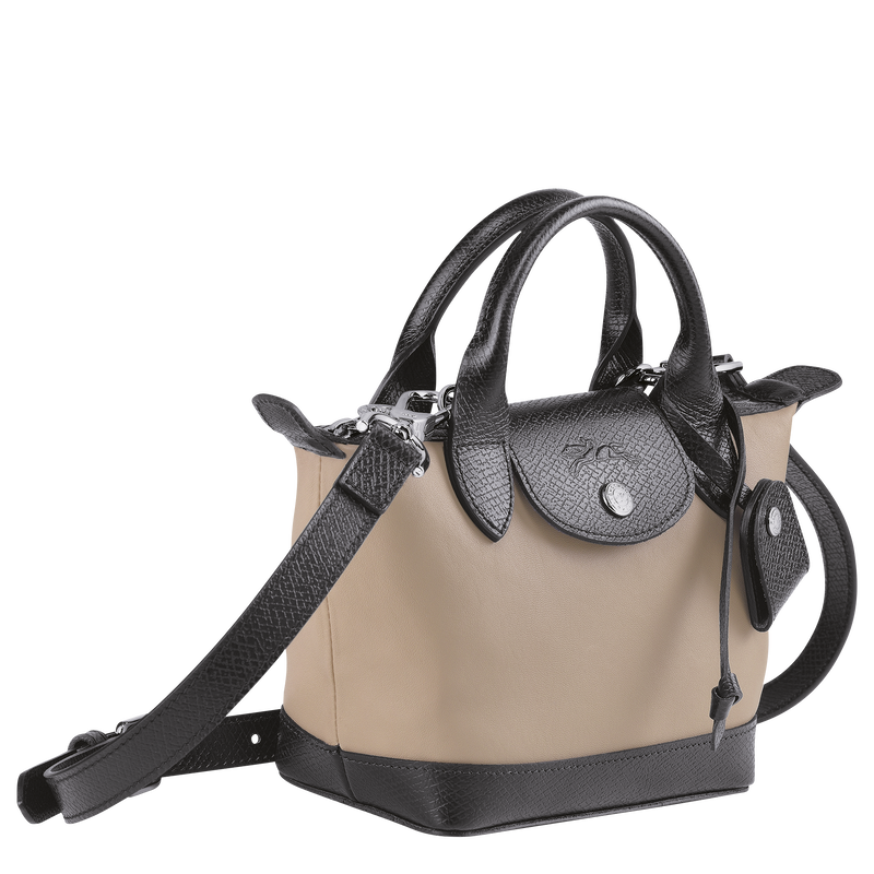 mini le pliage cuir leather top handle bag