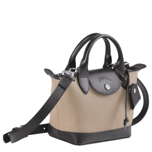 Top handle bag XS Le Pliage Cuir Greige (L1500HVA484) | Longchamp US