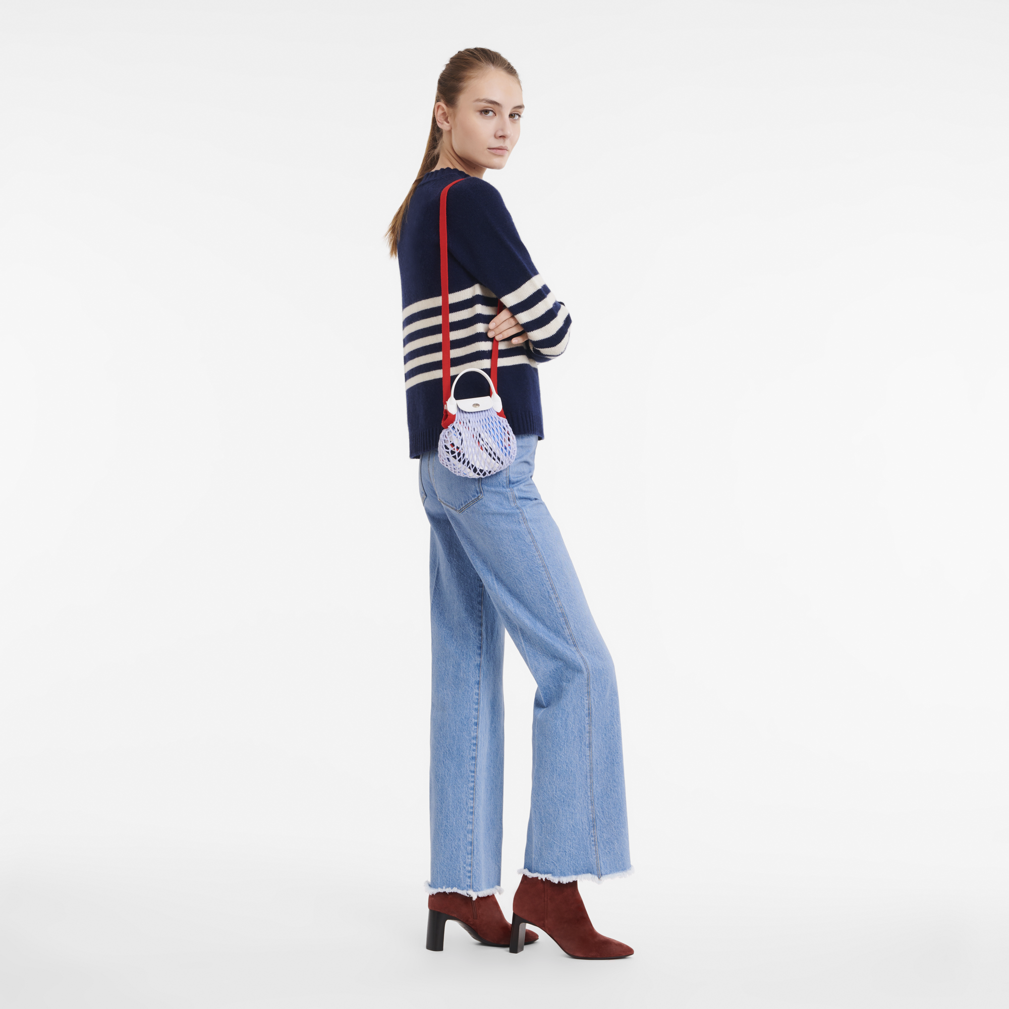 Le Pliage Filet 織網包 XS, 天藍色