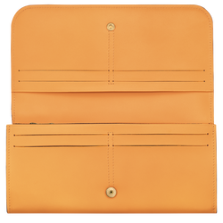 Lange Geldbörse mit Überschlag Box-Trot , Leder - Apricot
