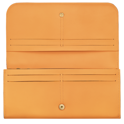Lange Geldbörse mit Überschlag Box-Trot , Leder - Apricot - Ansicht 2 von 2