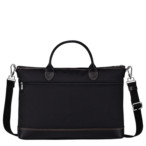 Boxford S Briefcase , Black - Recycled canvas - View 3 of 4