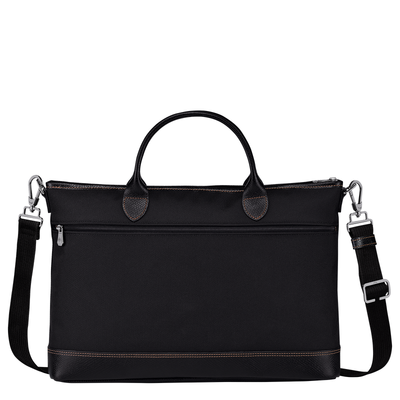 Boxford S Briefcase , Black - Recycled canvas  - View 3 of 4