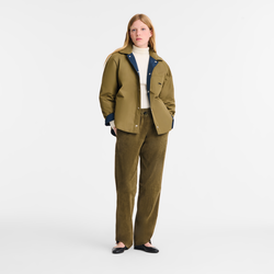 Padded blouson , Navy/Artichoke - Technical taffeta