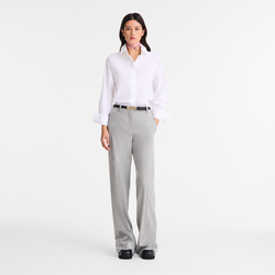 Trousers , Grey - Flannel