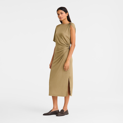 Vestido , Jersey de malha crepe - Liquen