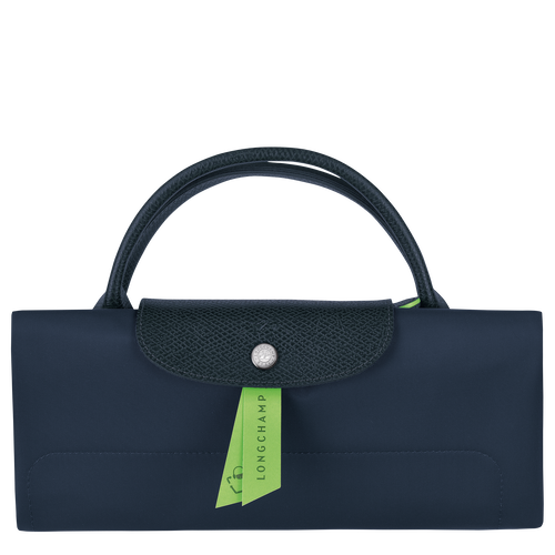 Le Pliage Green 旅行袋 M , 海軍藍 - 再生帆布 - 查看 5 5