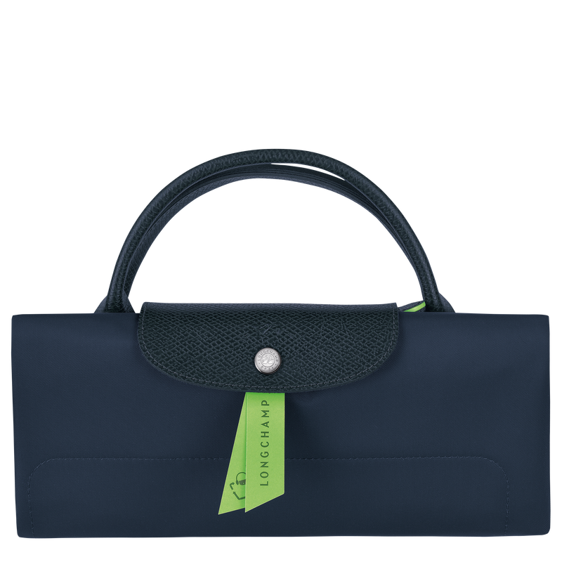Le Pliage Green M Travel bag , Navy - Recycled canvas  - View 5 of 5