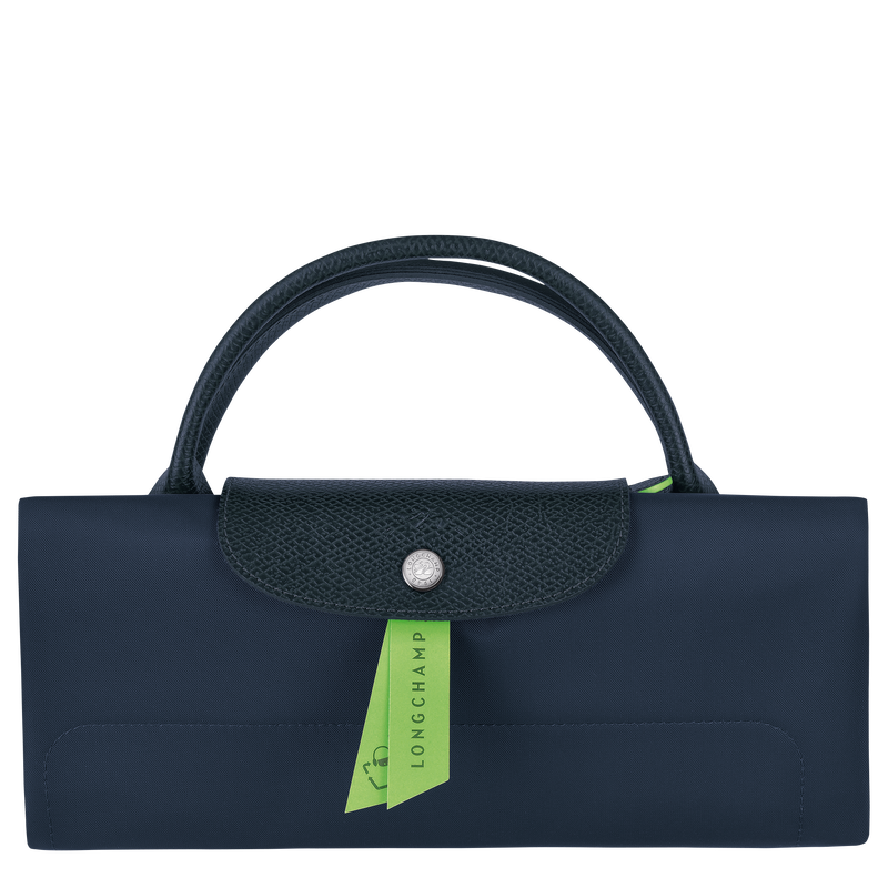 Le Pliage Green 旅行袋 M , 海軍藍 - 再生帆布  - 查看 5 5