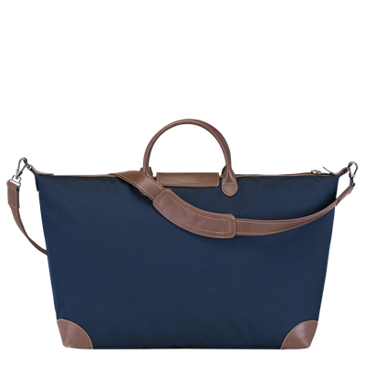 Reisetasche M Boxford Recyceltes Canvas - Blau | Longchamp DE