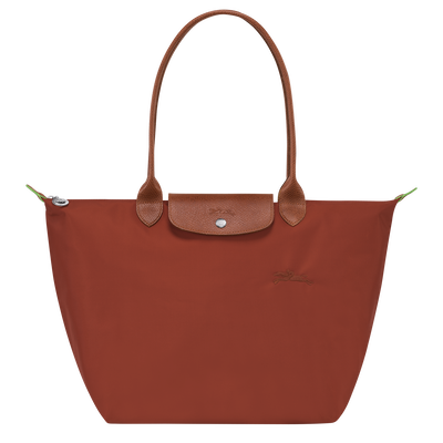 Borsa da spalla L Le Pliage Green , Tela riciclata - Castagna