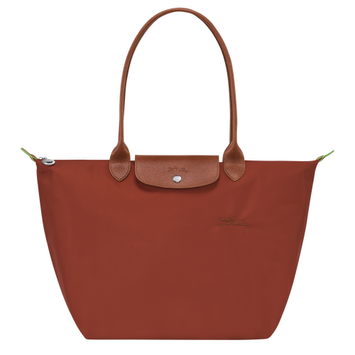 Le Pliage Green L Tote bag , Chestnut - Recycled canvas - View 1 of  5