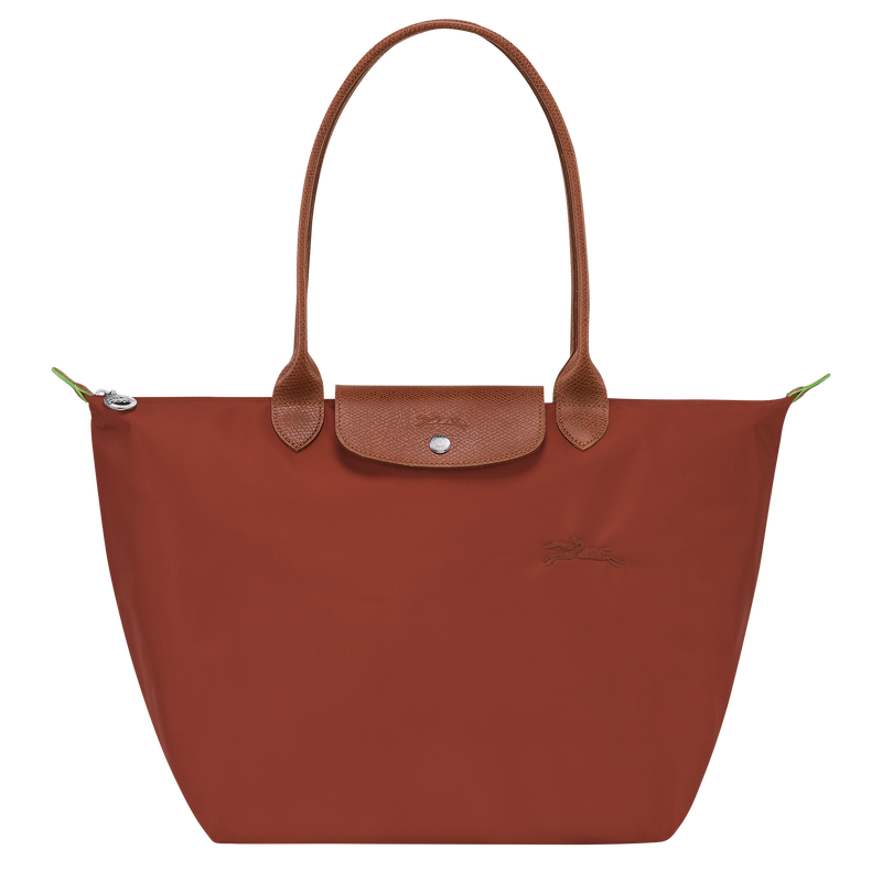 Le Pliage Green L Tote bag , Chestnut - Recycled canvas  - View 1 of  5