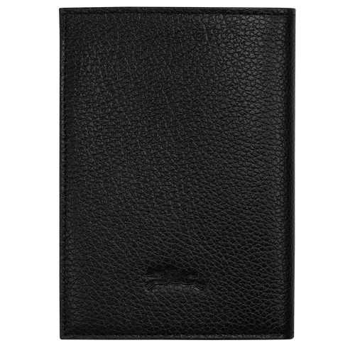 Le Foulonné Passport cover , Black - Leather - View 2 of  4