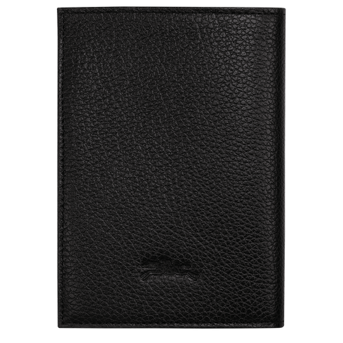 Le Foulonné Passport cover , Black - Leather - View 2 of  4