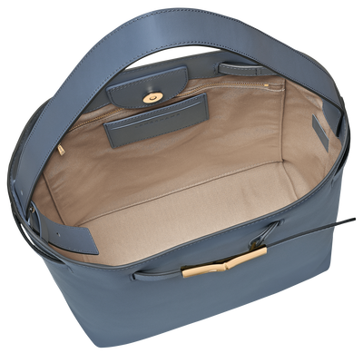 Le Smart Schultertasche L, Schiefergrau