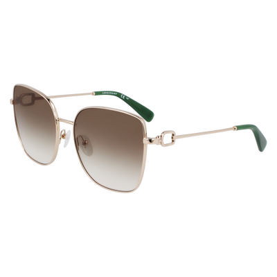 null Lunettes de soleil, Or/Vert