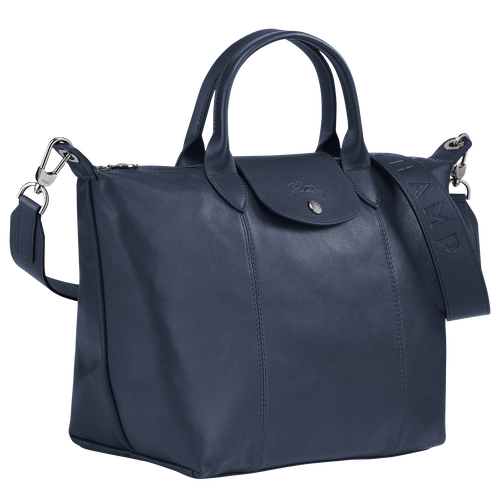 Top handle bag M Le Pliage Cuir Navy (L1515757556) | Longchamp US Top handle bag M Le Pliage Cuir Navy (L1515757556) | Longchamp US