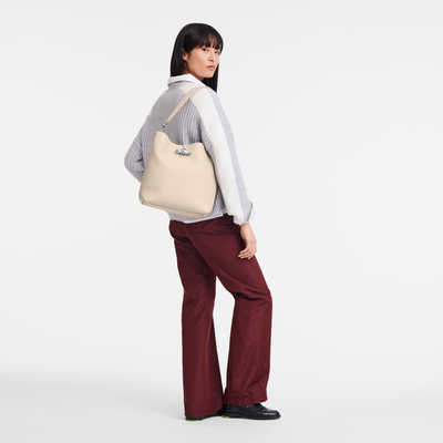 Schultertasche M Le Roseau , Leder - Papier