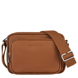 Le Foulonné S Camera bag , Caramel - Leather