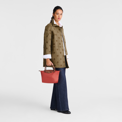 Le Pliage Original S Handbag , Tomato - Recycled canvas