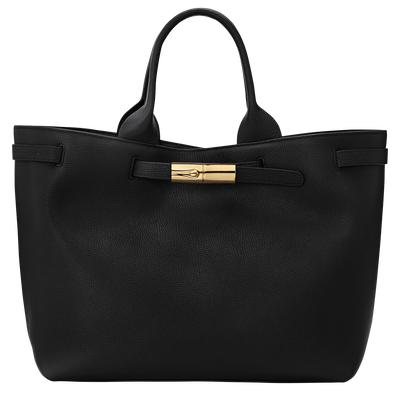 Le Smart L Tote bag , Black - Leather
