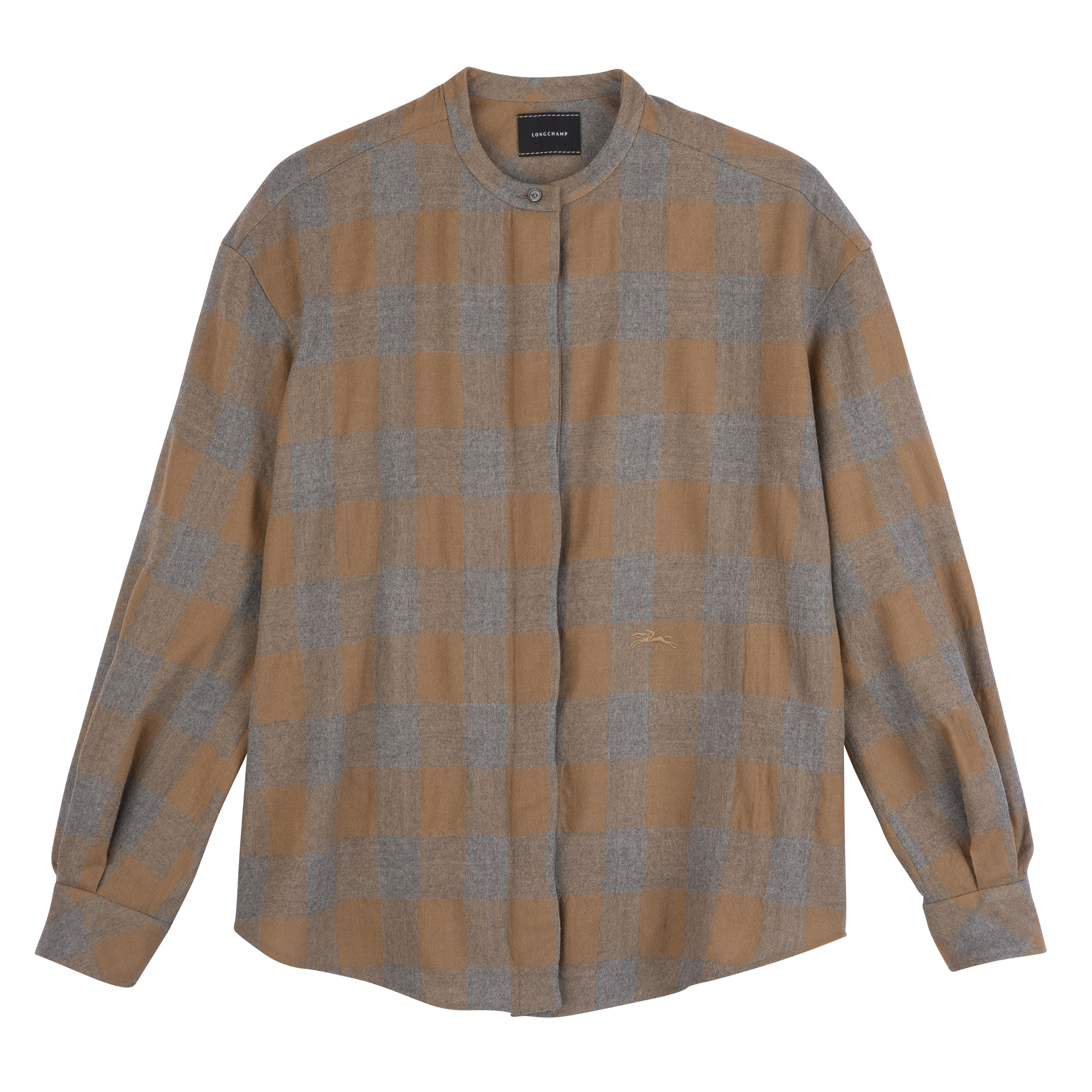 Shirt, Camel/Grey - View 1 of
5 - zoom in null Shirt, Camel/Grey