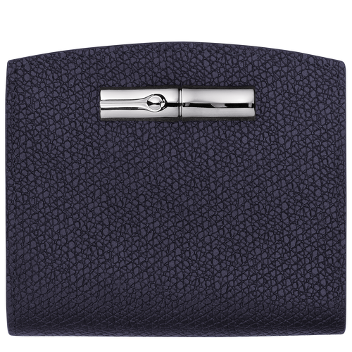 Brieftasche im Kompaktformat Roseau , Leder - Heidelbeere - Ansicht 1 von 2