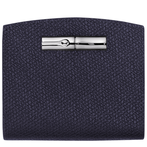 Brieftasche im Kompaktformat Roseau , Leder - Heidelbeere - Ansicht 1 von 2