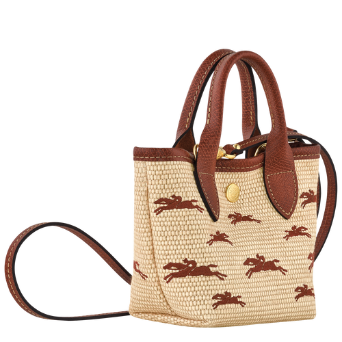 Le Panier Pliage 手提包 XS , 棕色 - 帆布 - 查看 3 4