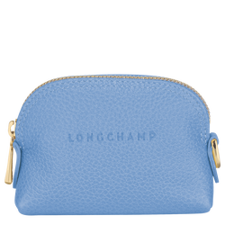 Le Foulonné Coin purse , Cloud Blue - Leather