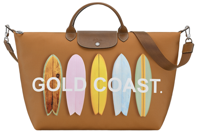 Le Pliage Du Monde L Travel bag , Toffee - Canvas  - View 1 of  1