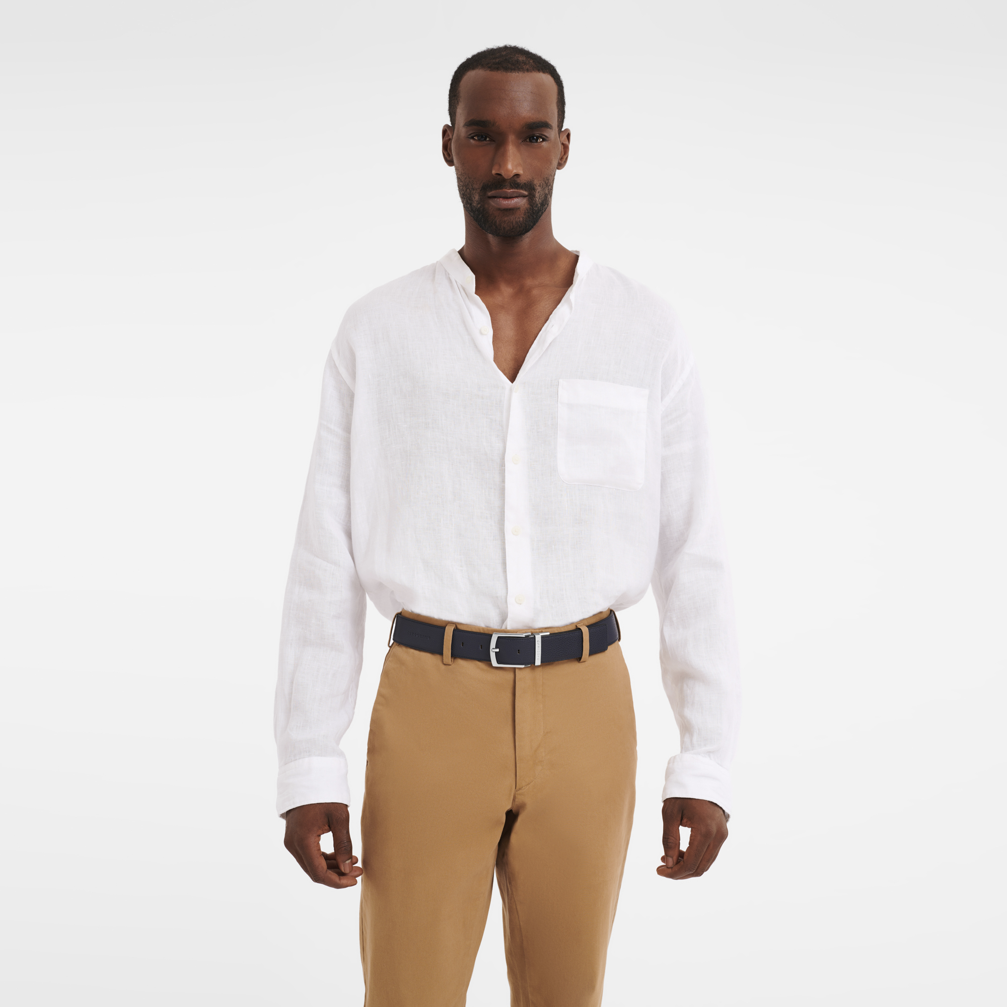 Le Foulonné Ceinture homme, Navy/Noir