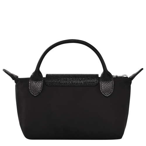 Longchamp x André Pouch with handle, Black