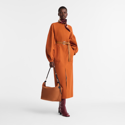 Schultertasche M Le Slouchy , Canvas - Cognac