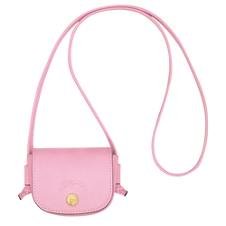 Épure Coin purse with leather lace , Pink - Leather