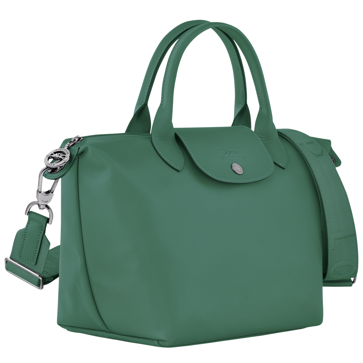 Sac à main S Le Pliage Xtra Cuir - Sauge | Longchamp FR