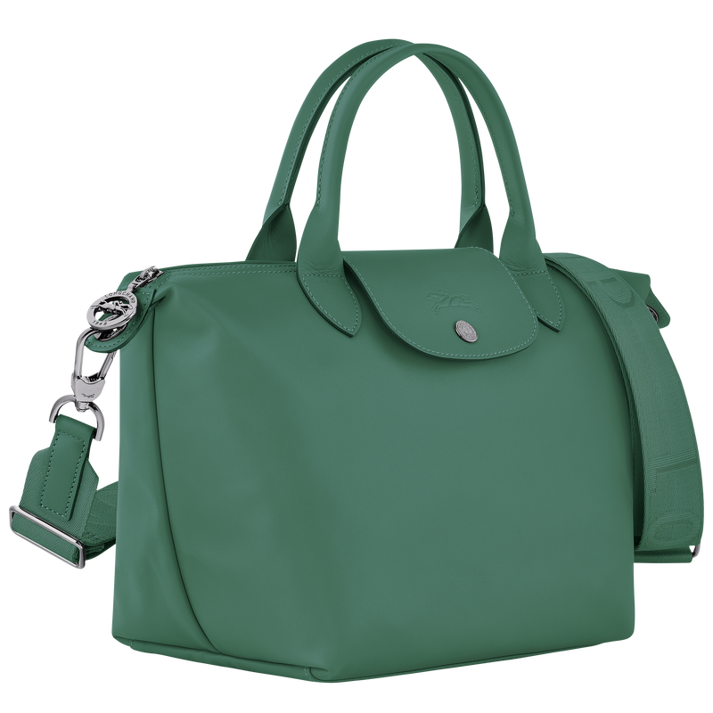 Le Pliage Xtra S Handbag , Sage - Leather  - View 3 of  5