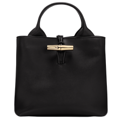 Le Roseau S Handbag , Black - Leather
