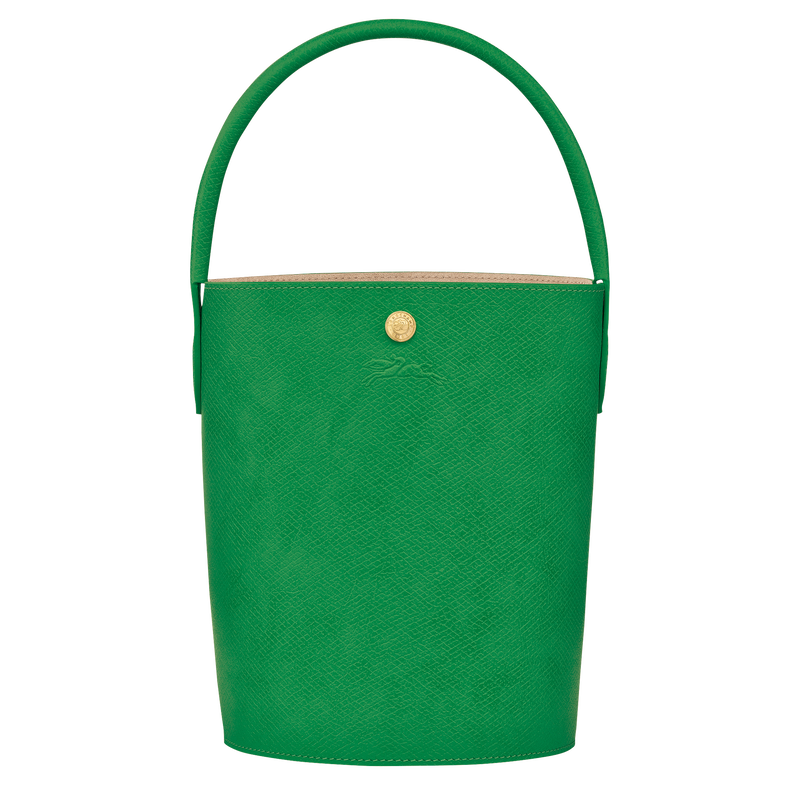 Sac seau S Épure , Cuir - Vert  - Vue 1 de 5