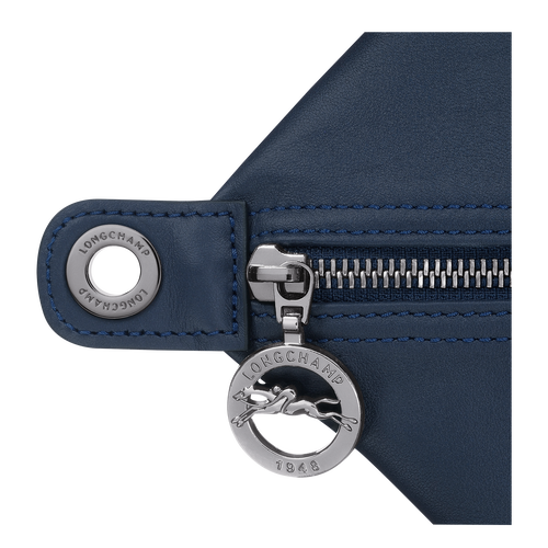 Le Pliage Xtra S Travel bag , Navy - Leather - View 5 of  5